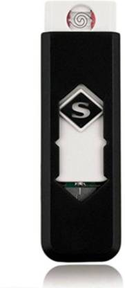 Mindmaker Plug USB Flame less, Windproof, Electronic and Rechargeable Cigarette Lighter - Black/White Car Cigarette Lighter