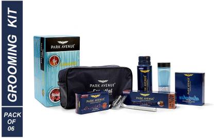 PARK AVENUE Essential Grooming Kit (6 item in the set with travel pouch)