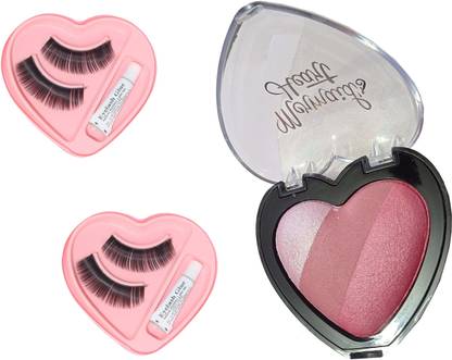 manasona Professional matte eye shadow with eye lashes