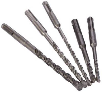 Inditrust Orange SDS plus 5Pcs Set Rotary Hammer Impact Drill Bit Kit Multi size- (6x110,8x110,6x160,8x160 & 10x160)mm
