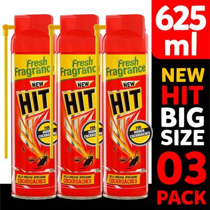 Hit - Cockroach Killer Spray, 625ml Pack of 03