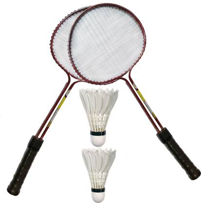 Uliteq Super Quality Batminton Racket With Two Feather Shuttlecock And Fancy Carry Cover Badminton Kit