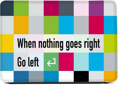 Flipkart SmartBuy Laptop Skin Sticker Vinyl Fits Size Upto 15.6 inches No Residue, Bubble Free - Go Left Vinyl Laptop Skin Compatible for 15.6 inch