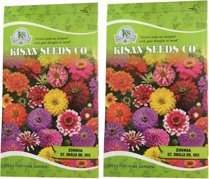 Kisan Seed Co. Zinnia Dhalia Seed Seed