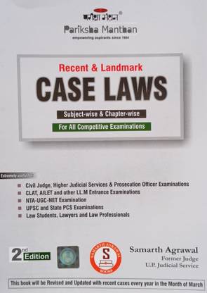 Recent & Landmark CASE LAWS (Subject & Chapter Wise For All Competitive Examinations)