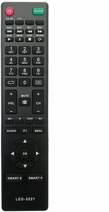 BhalTech 3221 LCD LED TV Compatible INTEX Remote Controller