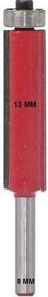 LIEUTENANT Shank-8MM {Dia.13 MM} Extra Long{50 MM} Flush Trim Wood Router -Bits. 1-Pc. Hand Tool Kit