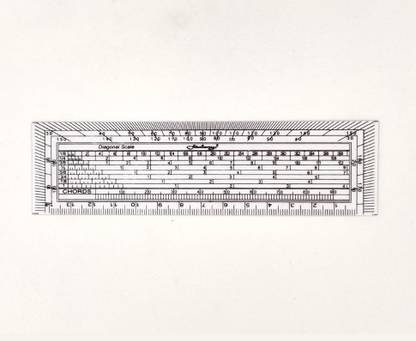 CRAFTWAFT Academy Diagonal Scale Ruler Centimeter Divisions For Architecture, Interior Designer & Engineers (Flexible Poly Made) Ruler