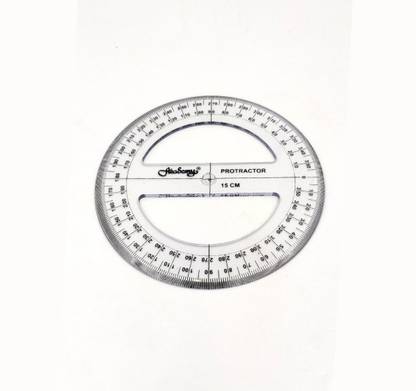 CRAFTWAFT Academy 360 Protector 6 Inch For Architecture, Interior Designer & Engineers (Transparent Poly Made) Ruler
