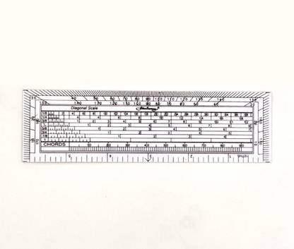 CRAFTWAFT Academy Diagonal Scale Ruler Inch Divisions For Architecture, Interior Designer & Engineers (Flexible Poly Made) Ruler