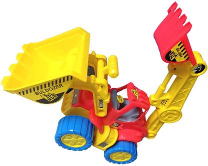 Infinite Green Jcb set Pull BLUE Vehicles Construction Truck JCB Truck , Friction Power JCB Toy Trucks for 3+ Years Old Boys and Girls, Light Toy for Kids (Yellow, Pack of: 1)