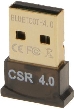 Readytech USB Bluetooth Adapter, CSR 4.0 USB Bluetooth Dongle Receiver with All in One Driver CD, Gold Plated, for Laptop PC Computer Supports Windows 10 8 7 Vista XP USB Adapter