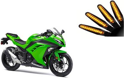 Buras Front, Rear LED Indicator Light for Kawasaki Ninja 300