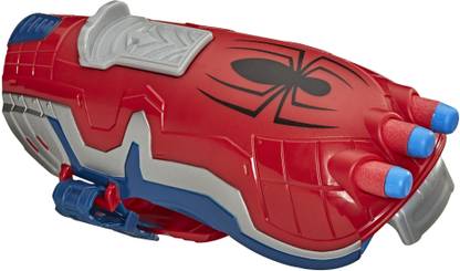 MARVEL NERF Power Moves Spider-Man Web Blast Web Shooter NERF Dart-Launching Toy for Kids Roleplay
