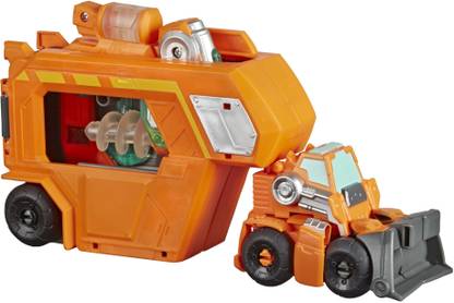 TRANSFORMERS Rescue Bots Academy Command Center Wedge, Converting Action Figure Toy, Trailer, Light-Up Accessory