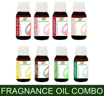 Himachal Herbal FRAGRANCE FOR SOAP MAKING AND COSMETIC HERBAL PRODUCT -8 PC 15 ml Each