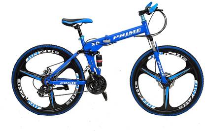 Pinbo 26T Foldable/Bicycle/Cycle with 21 Gear (Blue) 26 T (inch) Folding Bikes/Folding Cycle