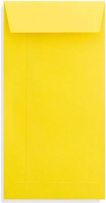 ABHA Yellow Envelopes Laminated Size 11X5 INCHES (Pack of 50 PCS) Envelopes