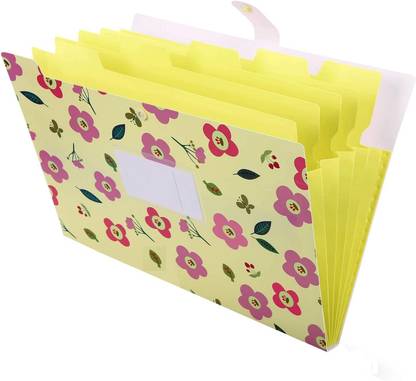 Corslet A4 Size Office Paper Students Certificate Holder Storage Organizer 5 Pockets A4 File Folder