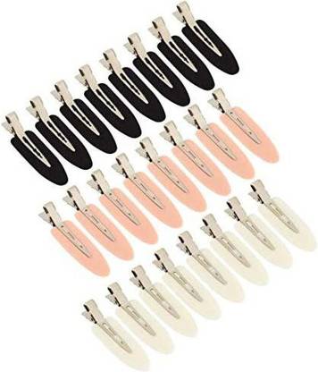 Weahre 24pcs No Bend Hair Clips Curl Pin Clip No Crease Hair Clip for Hairstyle Bangs Hair Dressing Hair Pins Styling Hair Accessory Set