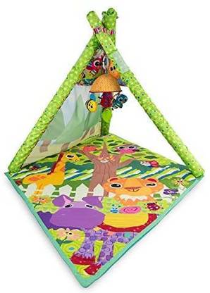 Lamaze 4-in-1 Play Gym, An Open Mesh Play Tent and Tunnel for Baby to Lay, Sit, Crawl and Explore, with Multiple Positions, D