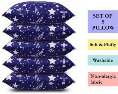 PALVIT Microfibre Sleeping Pillow Pack of 5 Abstract