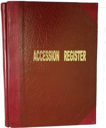 LRS Library Accession Register - Leather Binding (100 Pages- 2500 Entries) 1-Part Record Keeping Books