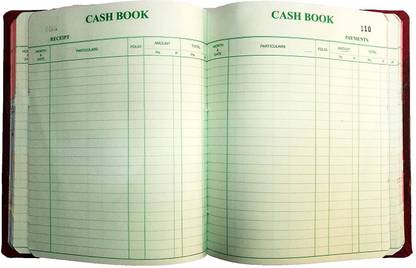 LRS Cash Book Small Size - Copy Size -Hard Bound - Rexine Cover - 21x17 cm (275 Pages) 1-Part Record Keeping Books