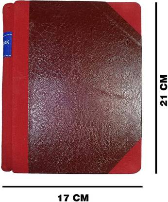LRS Cash Book Small Size - Copy Size -Hard Bound - Rexine Cover - 21x17 cm (125 Pages) 1-Part Record Keeping Books