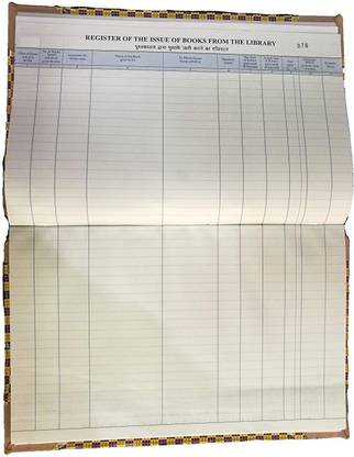 LRS Library Book Issue Register (180 Pages Single) - 70 GSM Ledger Paper 1-Part Record Keeping Books