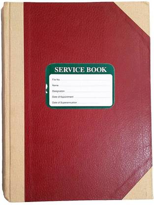 LRS Employee Service Book - Superb Quality for Lifetime Record - Applicable to All Private Company Employee and Government Employees of Delhi/Punjab/Haryana (176 Pages) 1-Part Record Keeping Books