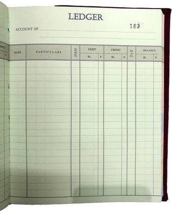 LRS Ledger Small Size - Copy Size - 21x17 cm - Full Cloth Hard Bound (800 Page) 1-Part Record Keeping Books