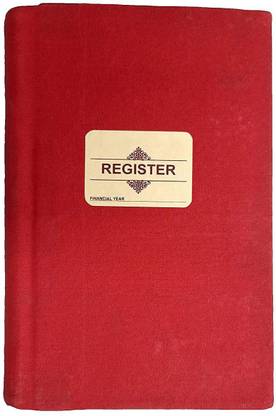 LRS Ruled Register Canvas Bound - 250 Pages - 80 GSM Ledger Paper 1-Part Record Keeping Books