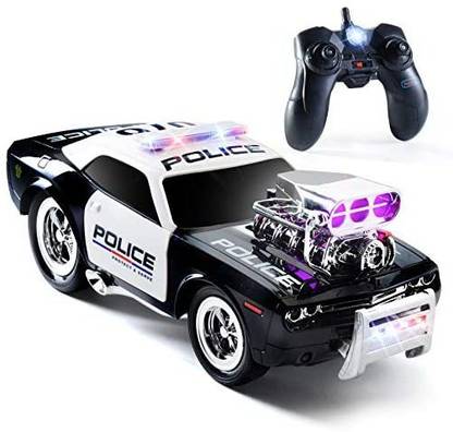 Prextex RC Police Car Remote Control Police Car RC Toys Radio Control Police Car Great Toys for Boys Rc Car with Lights and Sire
