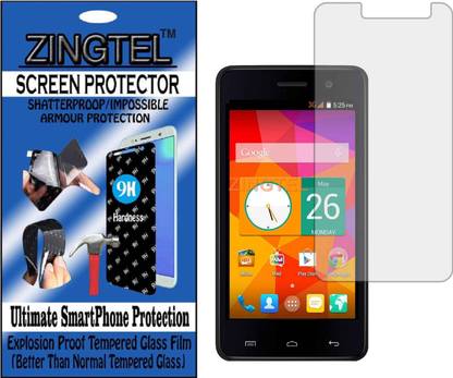 ZINGTEL Tempered Glass Guard for MICROMAX UNITE 2 (A106) (Flexible, Unbreakable)