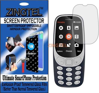 ZINGTEL Tempered Glass Guard for NOKIA 3310 NEW (Flexible, Unbreakable)