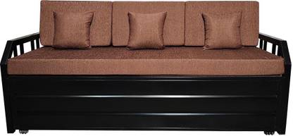 ROYAL METAL FURNITURE King Size 3 Seater Double Metal Pull Out Sofa Cum Bed