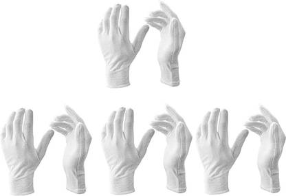 TRADITIONAL TRENDZZ ® VXI-312 Antiviral Rewashable 100% Pure Cotton Hand Gloves Wicket Keeping Gloves
