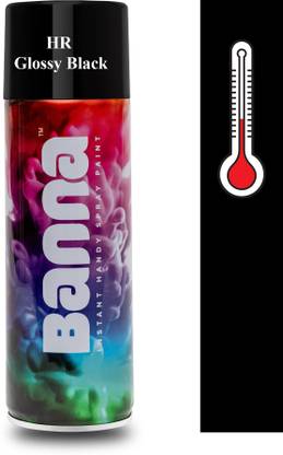 Banna Heat Resistant Black Spray Paint 440 ml