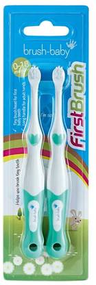 Brush-Baby FirstBrush 0-18 months/2PK Soft Toothbrush