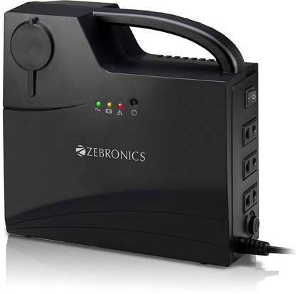 ZEBRONICS ZEB-CU5013 CFL 230 V Offline/Standby Tower Model UPS with Overload Protection 3 Outlet Plugs
