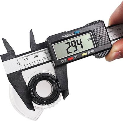 uptodatetools Digital Caliper 150mm 6 inch LCD Digital Ruler Electronic Carbon Fiber Vernier Caliper Gauge Micrometer Measuring Tool Digital Caliper