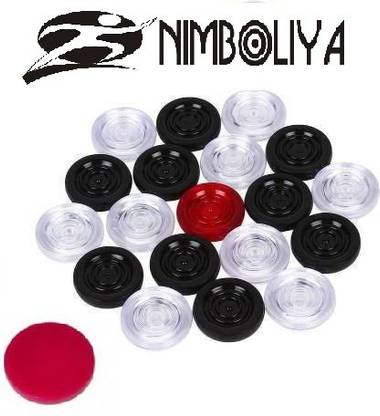 NIMBOLIYA TRANSPARRENT CARROM COIN Carrom Pawns