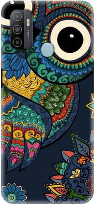 NDCOM Back Cover for OPPO A53 owl wallpaper Printed