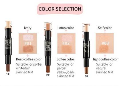 tanvi27 3D BEST SHINY HIGHLIGHTER AND CONTOUR CONCEALER STICK DIFFERENT SHEDS Concealer