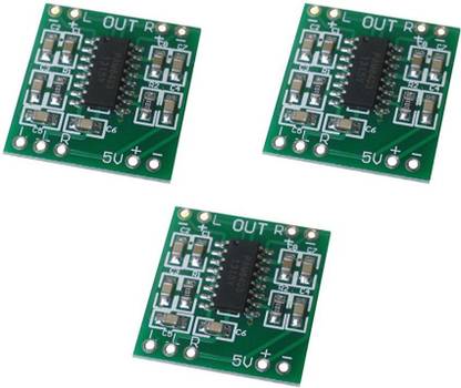 KitsGuru 2 Channels 3W PAM8403 Class D Audio Amplifier Board 5V USB Power (Set of 3) Sound Recorder and Sound Circuit Electronic Hobby Kit