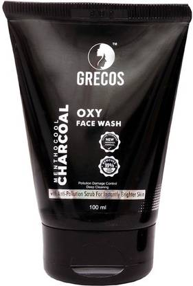 GRECOS MENTHOCOOL CHARCOAL OXY FACE WASH 50 ML (PACK OF 1)  Face Wash