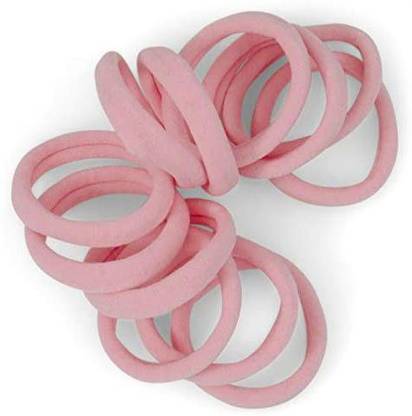 Cyndibands Soft and Stretchy Gentle Hold Seamless 1.5 Inch Elastic Nylon Fabric No-Metal Ponytail Holders 12 Hair Ties (Light ) Rubber Band