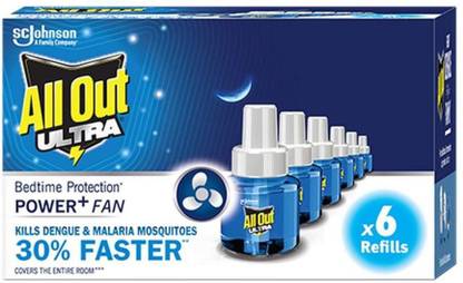 All Out Ultra refill pack of 6 (6 refills pack, 45ml each)