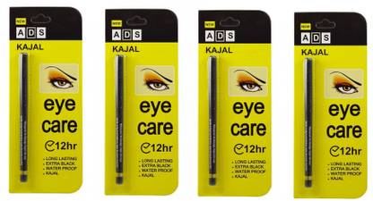 ads black kajal (Pack of 4) (Black)
